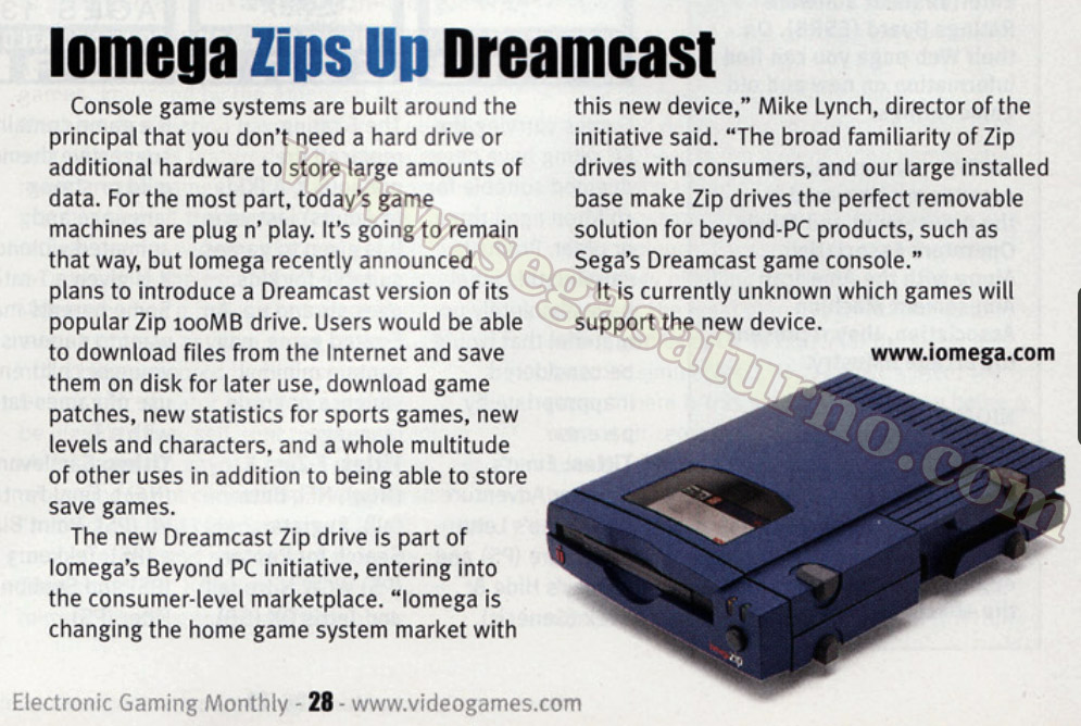 iomega zip dreamcast unit unreleased prototype unidad zip